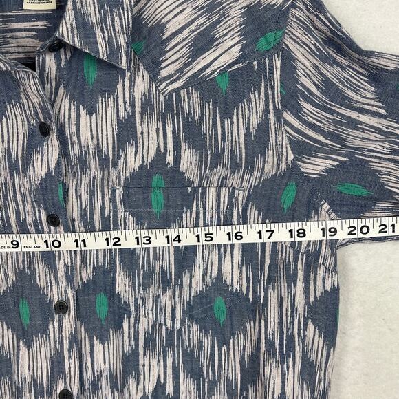 Ariat Women’s Billie Jean Button Up Shirt Blue Green Size S NWOT Western Boho - Picture 4 of 9